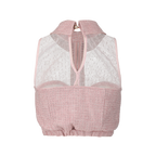 The Tweed Collection - Chic Collar Tweed Top　<Strawberry>